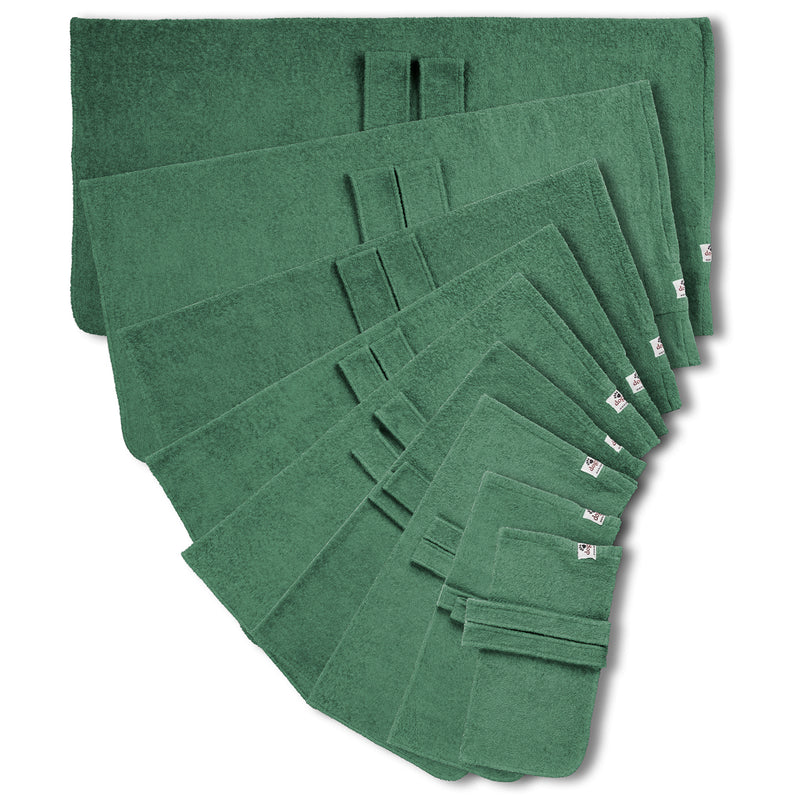 Dog drying coats in nine sizes - green