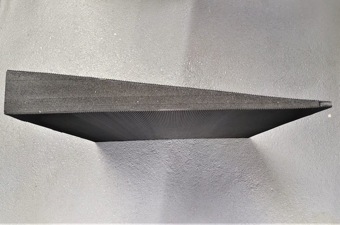 Detailed view of door threshold ramp for dogs