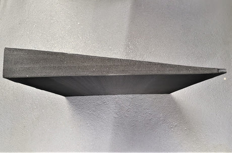 Detailed view of door threshold ramp for dogs