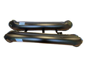 Inflatable foal positioning aid with adjustable side bolsters