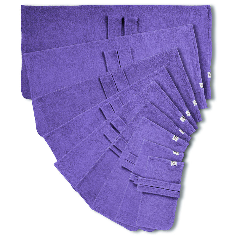 Dog drying coat from Dogrobes in nine sizes - purple